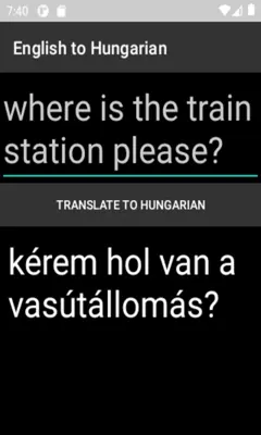 English to Hungarian android App screenshot 1